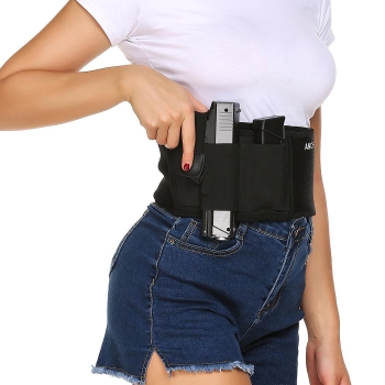 

Black Concealed Carry Non-Slip with Calf Strap Ankle Holster