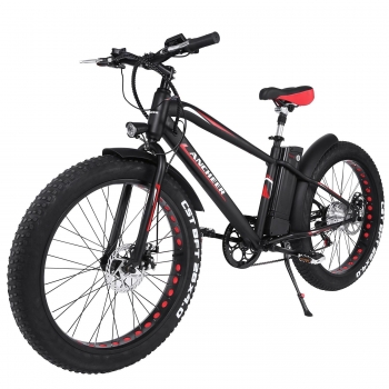 

Black ANCHEER Outdoor Folding E-Bike with Handlebar Display, Ship free to EU, Multicolor