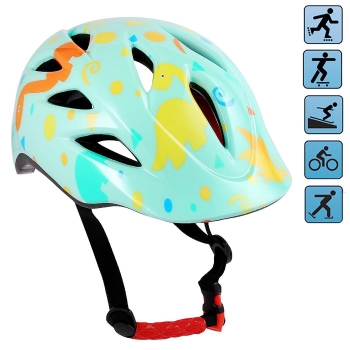 

Unisex Children Youth Cycling Skating Adjustable Multi-Sport Lightweight Protective Safety Helmet, Multicolor