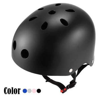 

Black Unisex Adult Cycling Skateboarding Skating Protective Safety Helmet, Multicolor