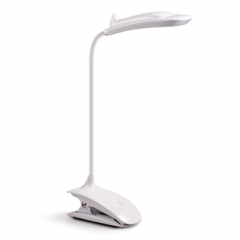 

3 Brightness Levels Eye-friendly LED Desk Clamp Reading Light with USB Cord