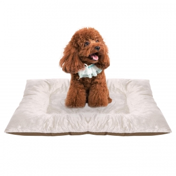 

Soft Pet Dog" Cat Quilted Bed Mattress Cushion Warm Mat Coffee Size S" M, Multicolor