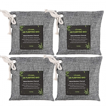 

4 Pack 200g Activated Bamboo Deodorizer Air Purifying Bags Odor Absorber