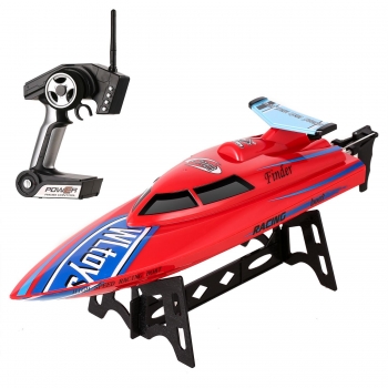 

RC Boat 2.4G Remote Controlled Electric High Speed Racing for Pools Lakes, Multicolor