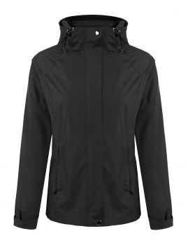 

Meaneor Black Women Hooded Solid Zip-Up Outdoor Cycling Running Sport Lightweight Coats & Jackets, Multicolor