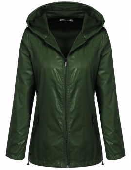 

Waterproof Long Sleeve Lightweight Raincoat Jacket, Multicolor