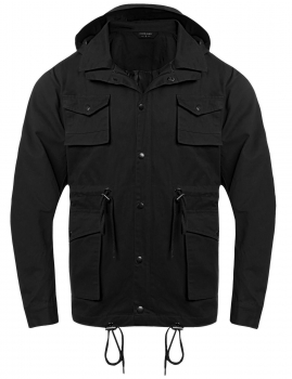 

Black Hooded Long Sleeve Zip-up Solid Lightweight Jacket Outerwear Hoodies, Multicolor