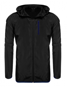 

Black Men Lightweight Sport Long Sleeve Sun Protection Outdoor Coats & Jackets, Multicolor