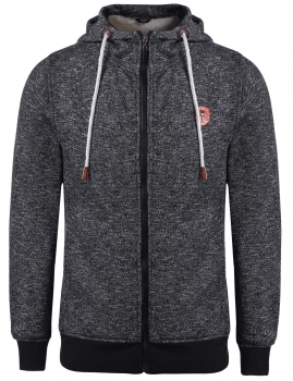

Black Men Casual Hooded Long Sleeve Fleece Zip-up & Sweatshirts Hoodies, Multicolor