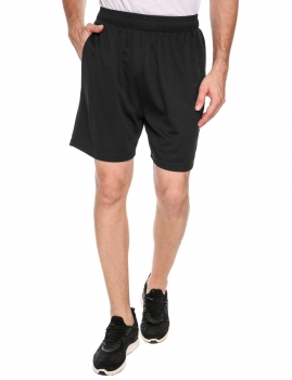 

Black Men Wicking Quick Dry Breathable Fitness Sports Shorts, Multicolor