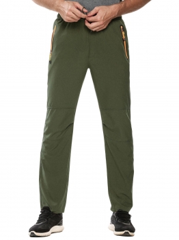

Army green Outdoor Quick Dry Exercise Fitness Long Sports Pants, Multicolor
