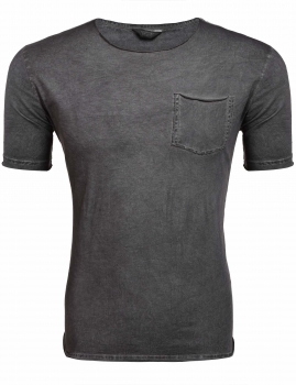 

Dark gray Men's Short Sleeve Solid Pocket Summer Casual T-Shirt, Multicolor