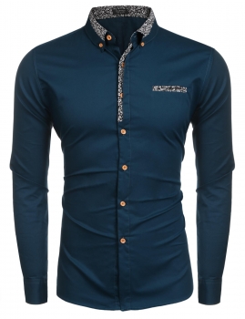 

Green Slim Fit Printed Long Sleeve Button Down Shirts, Multicolor