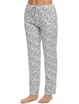

Women Elastic Waist Print Long Pajama Bottom Lounge Pants, Multicolor
