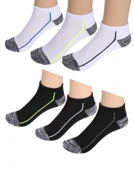 

Black white Patchwork Soft Cotton Socks, Multicolor
