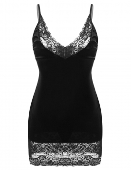 

Avidlove Black Women Lingerie Spaghetti Strap V-Neck Babydoll Dress + G-String Set Sleepwear Sexy Nighties, Multicolor