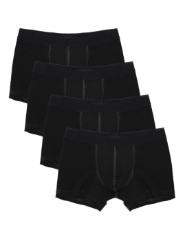 

Black Men's 4-pack Nylon 4 Colors Sexy Nightwear Hipster Underwear, Multicolor