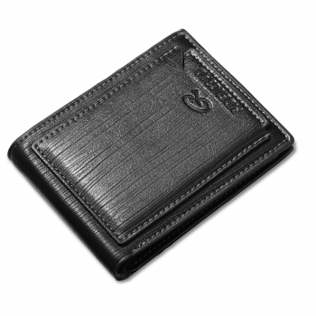 

Black Men's Synthetic Leather Bi-fold Short Wallet Card Holder Purse, Multicolor
