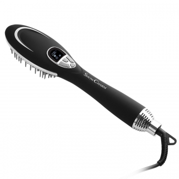 

Black Detangling Comb Hair Dryer Brush with Anion Sprayer, Multicolor