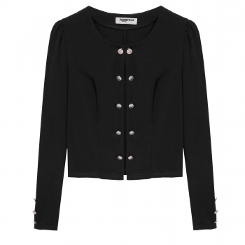 

Black Fashion New Women's Long Sleeve O-Neck Thin Casual Short Outerwear Coats Jackets Suits & Blazers, Multicolor