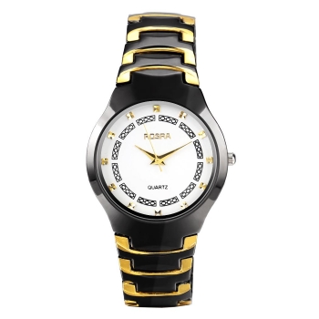

On Clearance Men Women Stainless Steel Large Dial Quartz Analog Wrist Watch, Multicolor