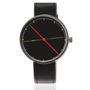 

Black Unisex Quartz Analog Synthetic Leather Band Wrist Watch, Multicolor