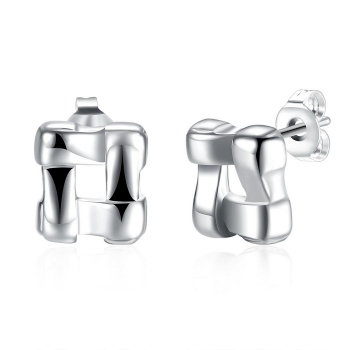 

Casual Geometric Twist Ear Stud Earrings