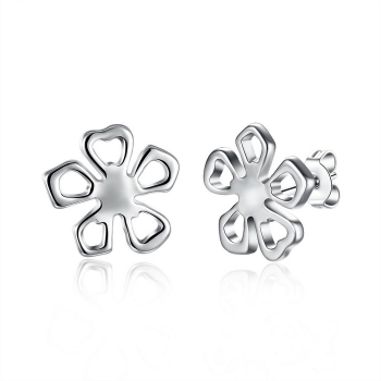 

Casual Flower Hollow Twist Ear Stud Earrings