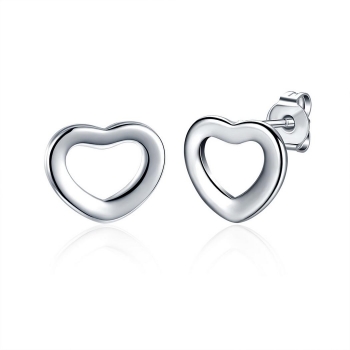 

Casual Heart Hollow Twist Ear Stud Earrings