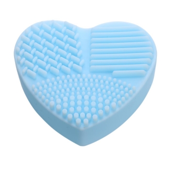 

Heart-shaped Makeup Brush Cleaner, Blue