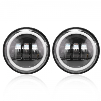 

1Pair LED Headlight Moto Fog Driving Light for Harley Motorcycle