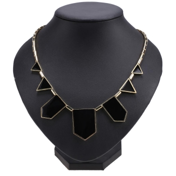 

Elegant Gorgeous Black Irregular Geometric Shape Necklace