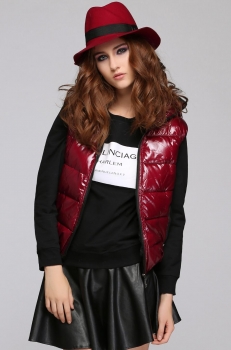 

Wine red HOT 3 COLORS Women's Outwear Winter Warm Hoodie Zip Up Down New Coats & Jackets, Multicolor