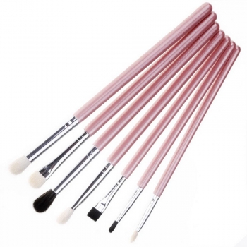 

Pink Makeup Cosmetic Tools Eye Shadow Eyebrow 7 PCs Brush Set
