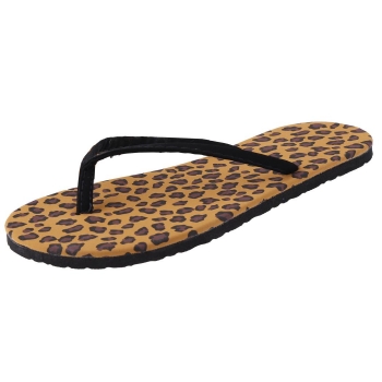 

Leopard Casual Beach Flip Flops Summer Flat Sandals, Multicolor