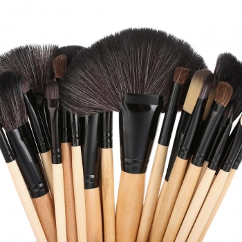 

24pcs Eyebrow Eyeshadow Tool Set Makeup Brushes Kit Bag
