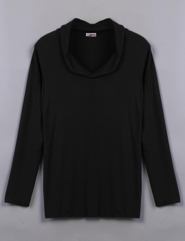 

Black Women V-Neck Long Sleeve Casual Loose Solid Stretch Tank Tops Shirts & Blouses, Multicolor