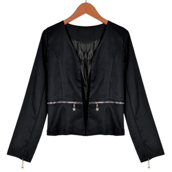 

Black Stylish Lady Women's Fashion Office Formal Slim Coat Jacket Suits & Blazers, Multicolor