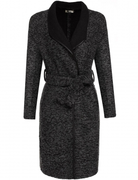 

Stylish Ladies Women Cool Lady Casual Wool Blend Long Coat Cardigan Trench Overcoat Outwear with Belt Black, Multicolor