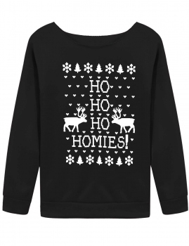 

Black Women Christmas Hoodies Sweatshirt Jumper Hooded Pullover Tank Tops T-Shirts, Multicolor