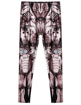 

Brown Fashion Women Casual Print Elastic Waist Ankle Length Leggings Pants, Multicolor