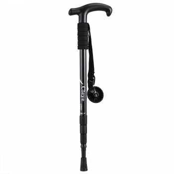 

Black Walking Hiking Poles Trekking Poles Aluminum 3 Parts Adjustable, Multicolor