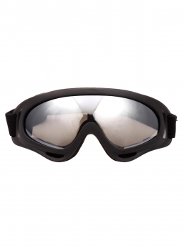 

Silver Unisex Mirror Lenses Resin Frame Protection Tinted Circular Ski Goggles Fashion, Multicolor