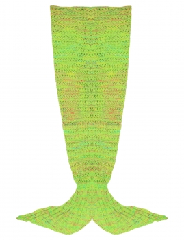 

Children Hollow Knitted Crochet Mermaid Tail Shape Sleeping Blanket