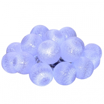 

New 20LED Cotton Ball String Light Holiday Wedding Party Christmas Decoration, Multicolor