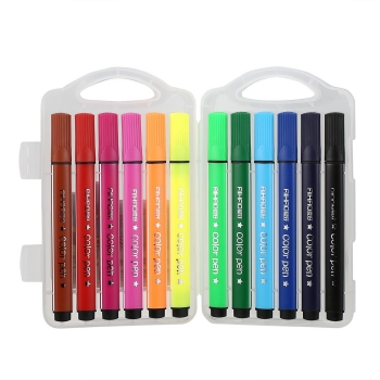 

12 Colors 1996 Kids Art Supplies School 12"18"24"36 Water Color Pen Painting Pencils, Multicolor