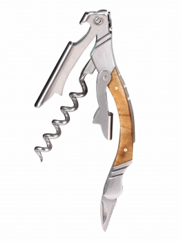 

New Bars and Home Silver Color Metal Corkscrew Hand Held Bottle Opener