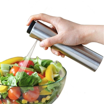 

Stainless Steel Kitchen Grill Olive Oil Sprayer Cooking Vinegar Dispenser Bottle, Silver
