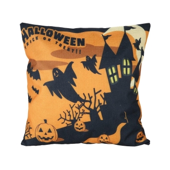 

Type 1 Fashion 1PC Halloween Cartoon Square Decorative Throw Pillow Case Cushion Cover, Multicolor