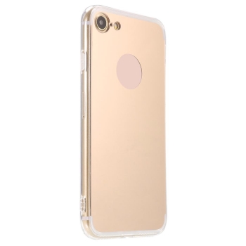 

For Apple Gold New Soft Silicone TPU Mirror Case Cover 7" 7 Plus Cell Phone Accessories, Multicolor